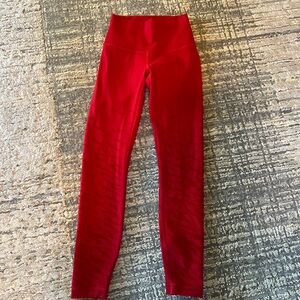 Lululemon Athletica Red Leggings